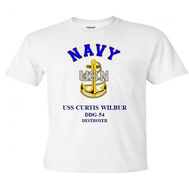 USS Curtis Wilbur DDG-54 Destroyer Anchor T-Shirt, Sweatshirt, Hoodie