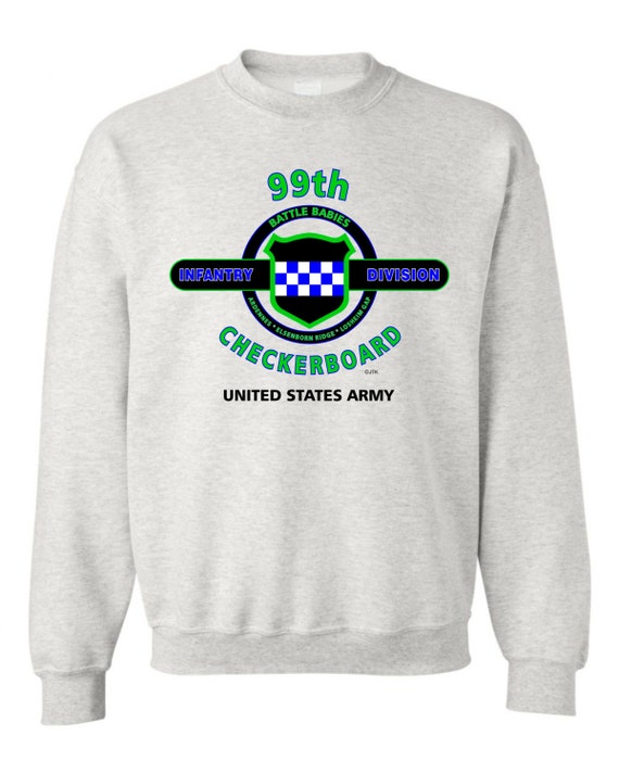 99th Infantry Division* "CHECKERBOARD "  Battle & Campaign Sweatshirt