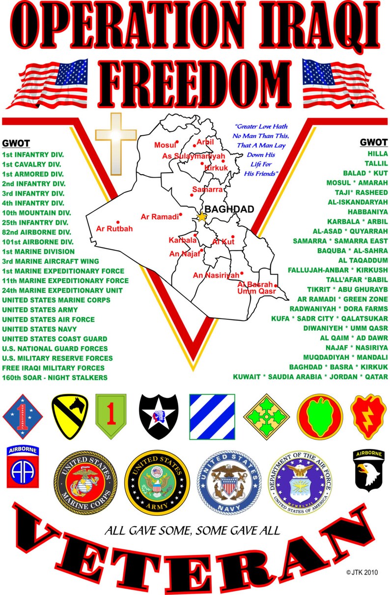 Operation Iraqi Freedom Military Unit And Operation ShirtRevised image 2