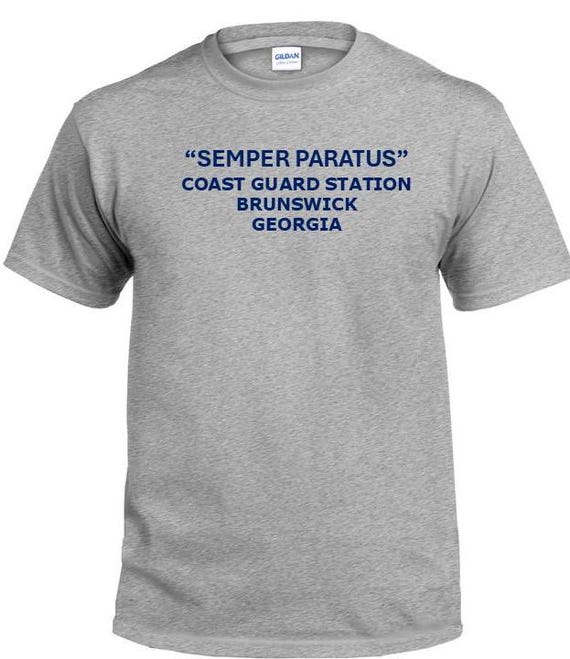 Semper Paratus*Coast Guard Station Brunswick* Georgia * PT Cutter & Base Shirt