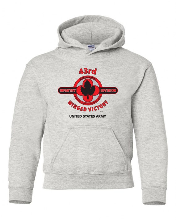 43rd Infantry Division"Winged Victory" Battle & Campaign Hoodie Sweatshirt w/Pockets.