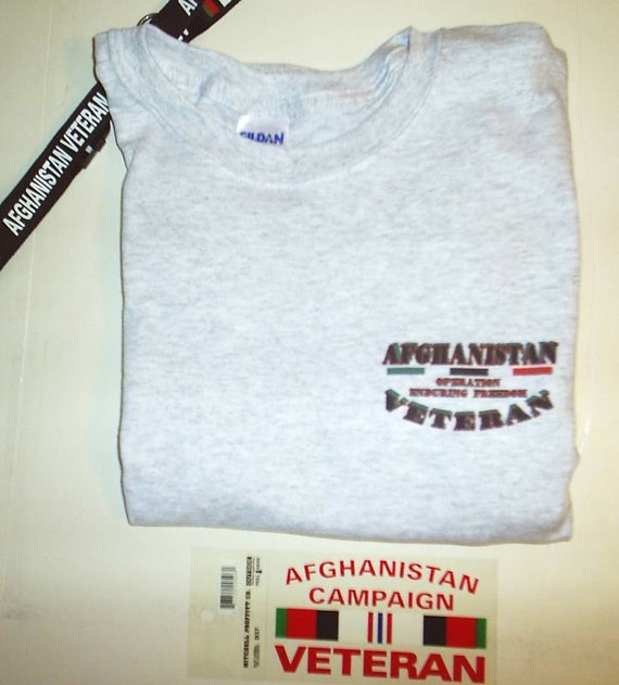 Afghanistan Veteran Operation Enduring Freedom  Gray  Shirt