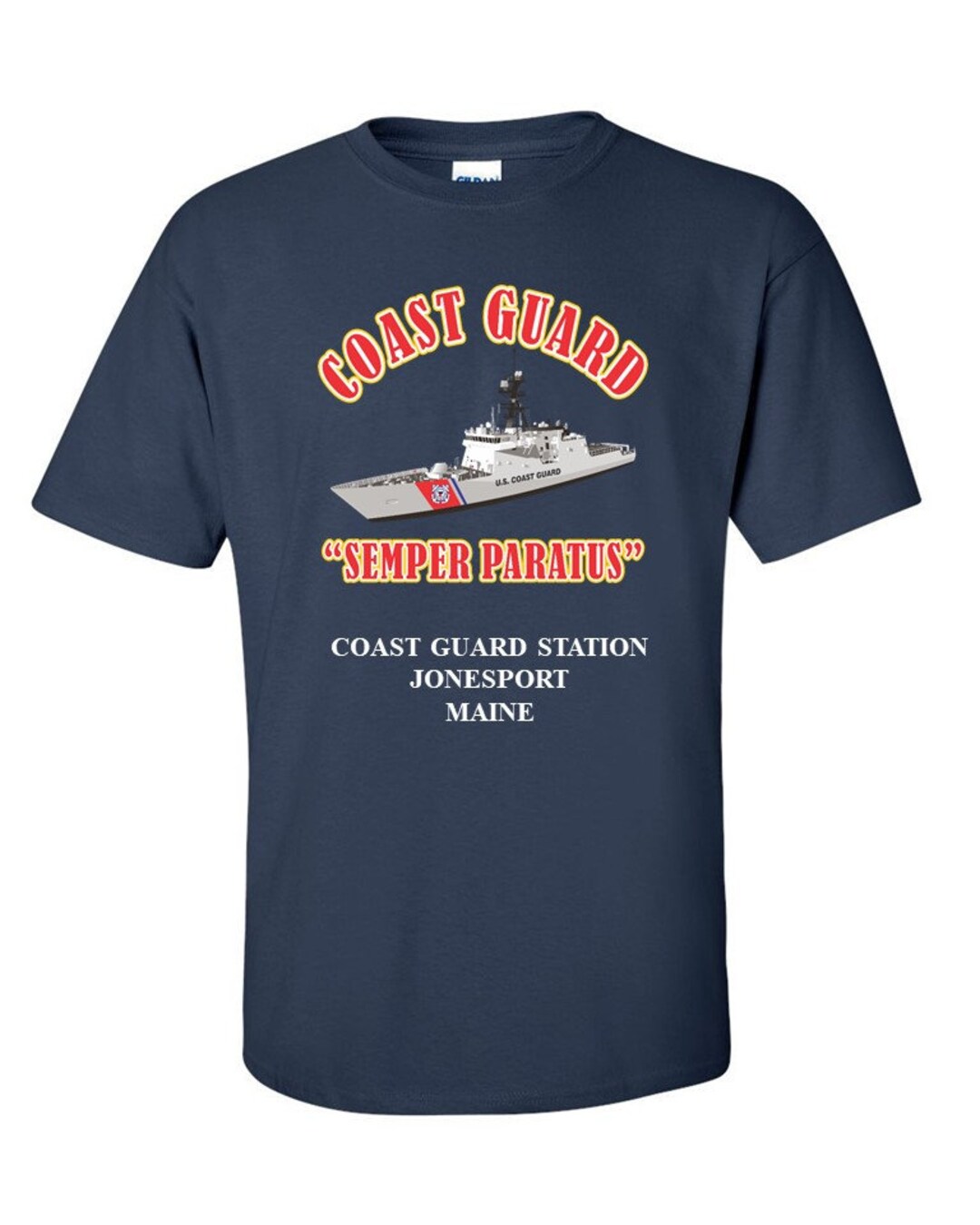 Coast Guard Station Jonesportmaine semper Paratus Vinyl/silkscreen