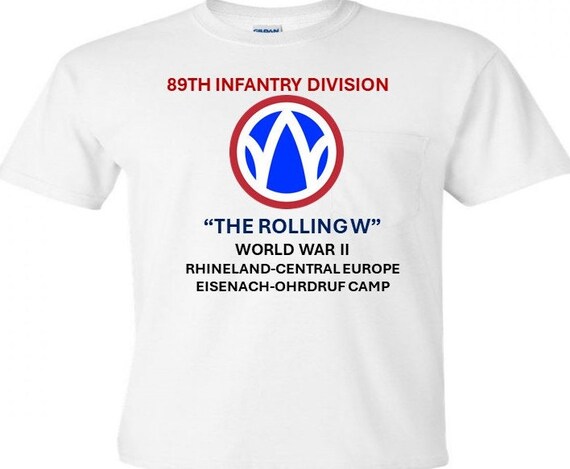 89th Infantry Division* The Rolling W  WW 2*  Campaigns Military Shirt.