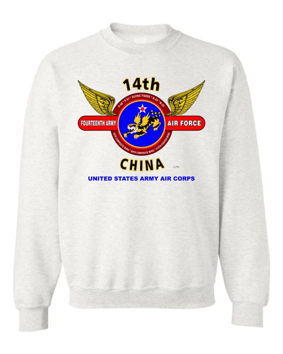 14th Army Air Force* U.S. Army Air Corps WW II  Battle & Campaign Sweatshirt