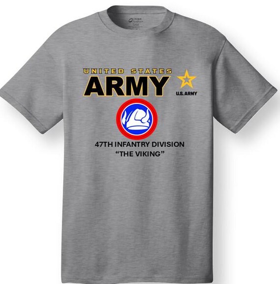 47th Infantry Division* The Viking * Emblem* Shirt. These shirt are customized*Army Officially Licensed
