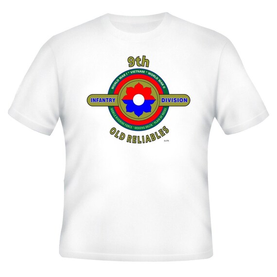 9th Infantry Division  & Vietnam War. U.S. Army Vietnam Veteran Unit And Operation  2-Sided Shirt