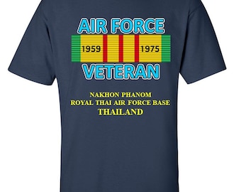 Nakhon Phanom Royal Thai Air Force Base * Thailand * &quot; Vietnam Veteran Ribbon Vinyl / Silkscreen Shirt or Sweatshirts