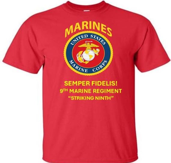 9th Marine Regiment* Striking Ninth *  Semper Fidelis * Marines*USMC Officially Licensed