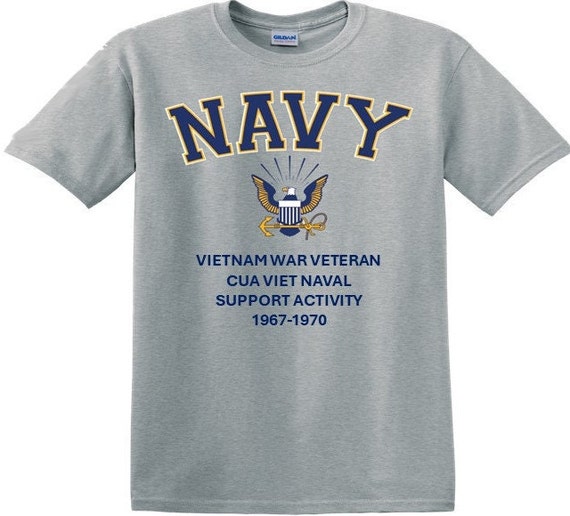 Cua Viet Naval Support Activity*Vietnam War Veteran* 1967-1970* Navy Eagle *T-Shirt. Navy Officially Licensed