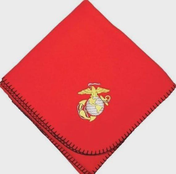 U.S. Marine Corps  DEMB Stadium Fleece Blanket (58X52) USMC Officially Licensed