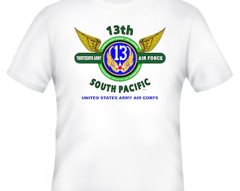 13th Army Air Force-South Pacific-United States Army Air Force White Shirt