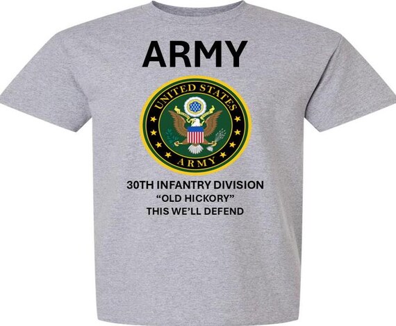 30TH Infantry Division * OLD HICKORY* This We'll Defend* Army Logo. Army Officially Licensed