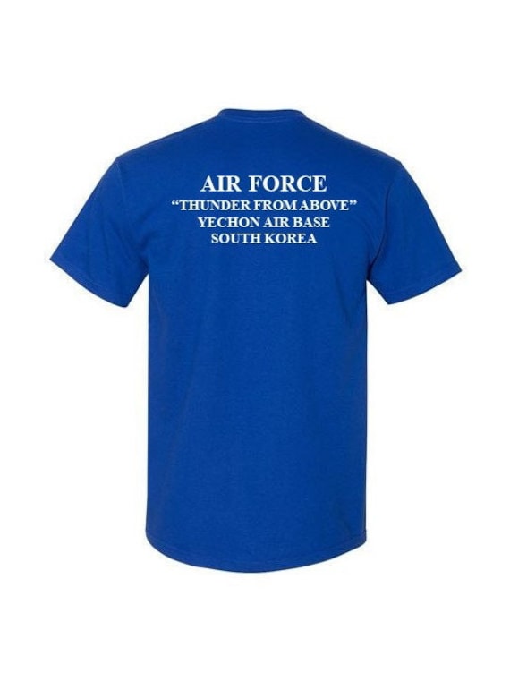 YECHON Air Base * South Korea* USAF logo on front-Vinyl print on back. (Officially Licensed)
