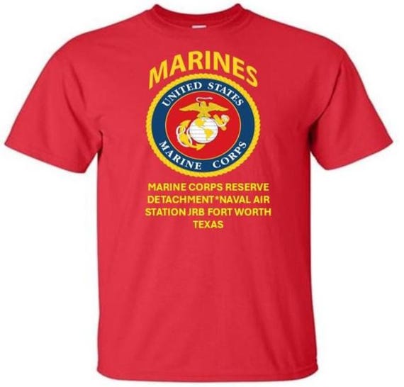 Marine Corps Reserve Detachment* Naval Air Station JRB Fort Worth*Texas * Marines*USMC Officially Licensed