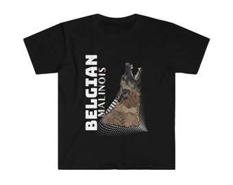 Maglietta per cani da guardia belga Malinois / Maglietta unisex in morbido cotone per gli amanti dei Malinois