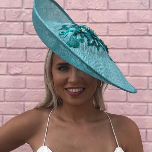 Kentucky Derby Hat Fascinator- SS2020-0208 HEADCANDI