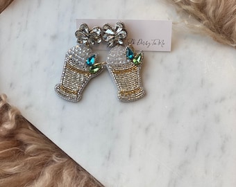 Derby Jewelry - Earrings with Mint Julep  LU088