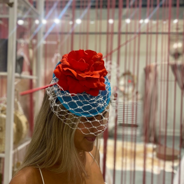 Kentucky Derby Hat Fascinator- SS2020-0224 HEADCANDI