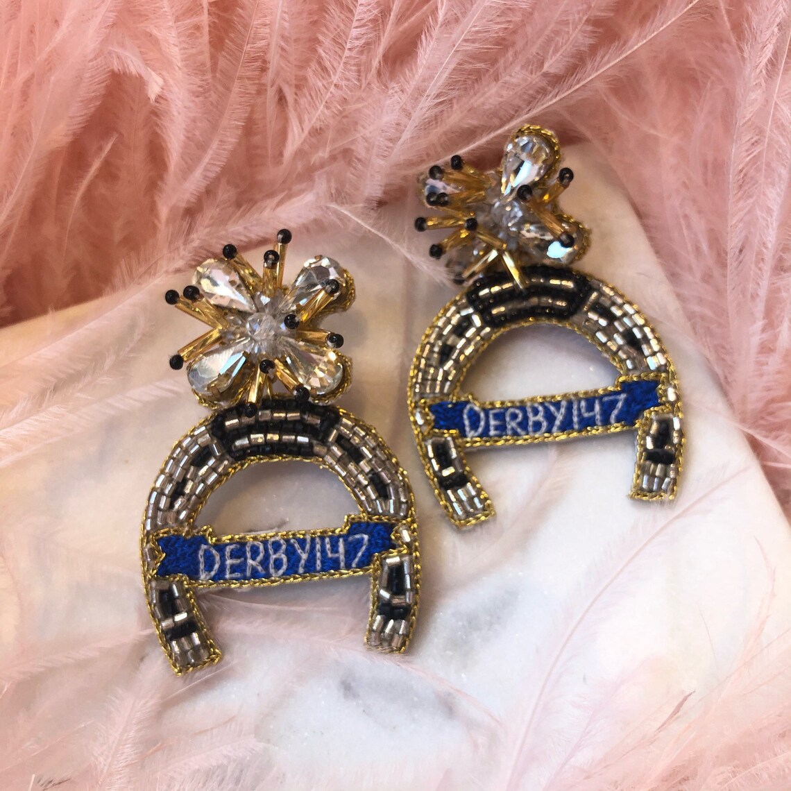 Derby Jewelry Earrings with Winning Horseshoe Etsy