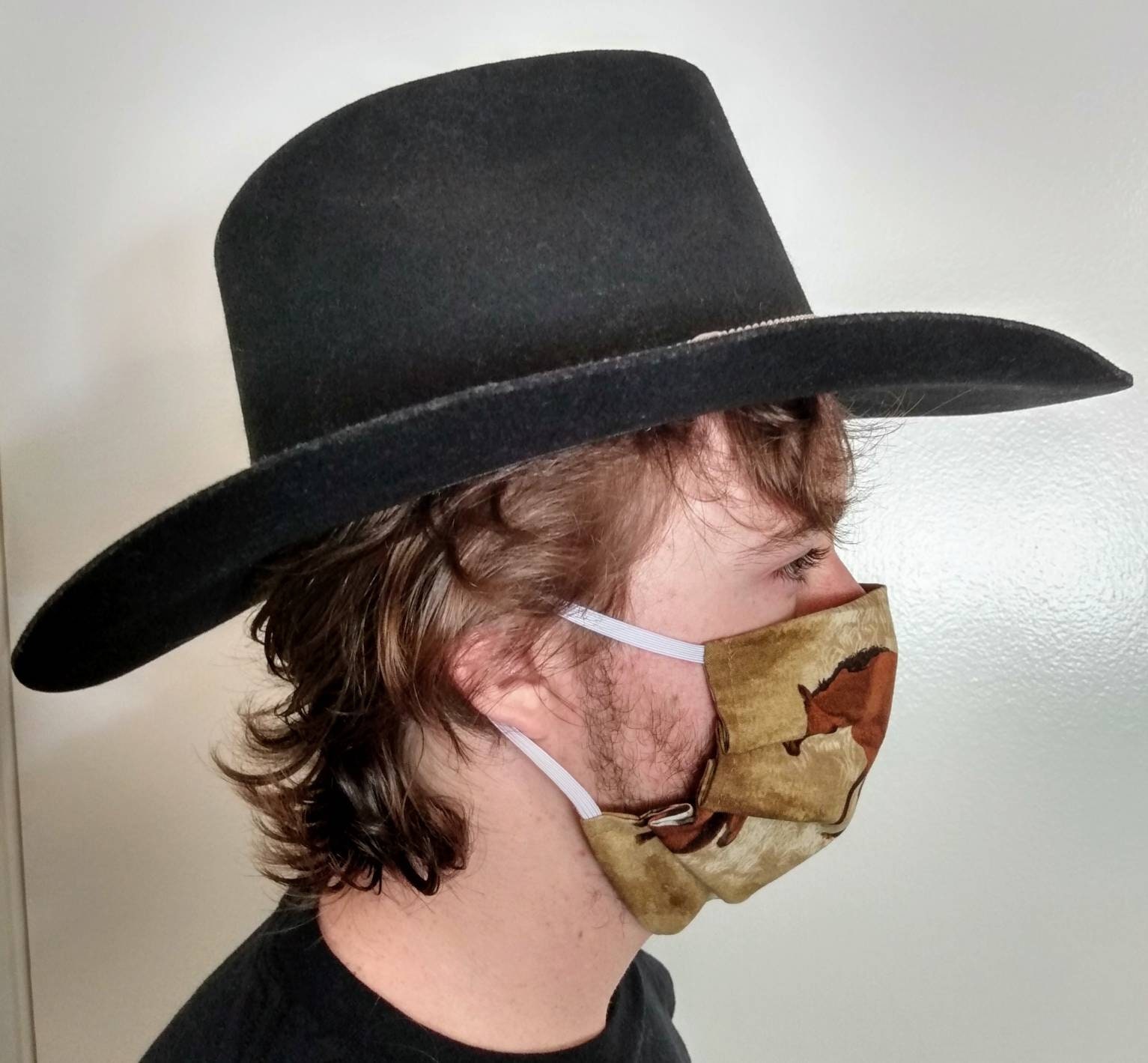 Western face mask horse face mask cowboy mask cowgirl mask Etsy