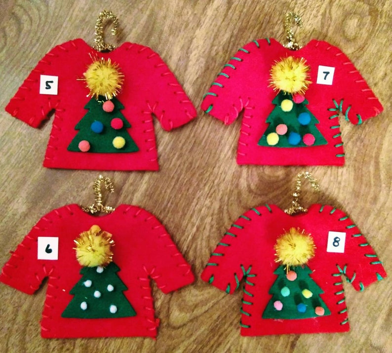 Christmas Ornament Christmas Decor Xmas Tree Decorations Ugly Sweater Ornament Ugly Sweater Christmas Ornament