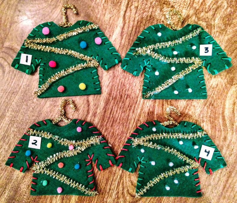 Christmas Ornament Christmas Decor Xmas Tree Decorations Ugly Sweater Ornament Ugly Sweater Christmas Ornament