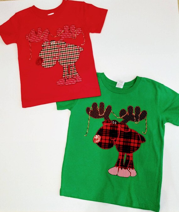 Christmas Shirt Reindeer Shirt Girl Christmas Shirt Boy Etsy