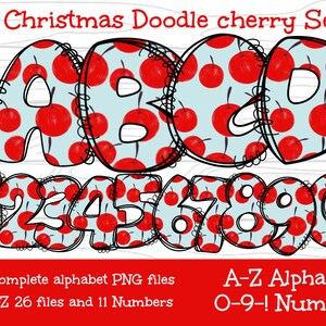 Alfabeto de pequeño santa Navidad doddle Carta PNG para regalo personalizado para ella, regalo de cumpleaños, regalo para mamá, regalo de vacaciones, regalo para mamá