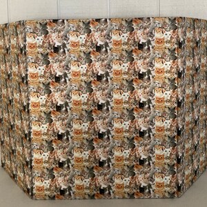 Large Cute Faces Litter Box Screen