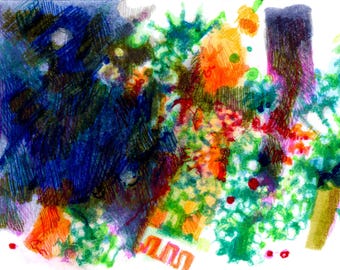 untitled (color card 04), 2020 | signed unique drawing