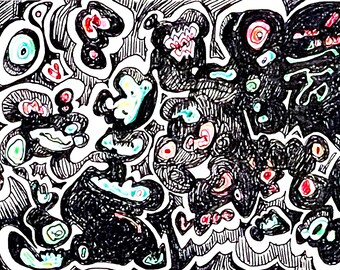 untitled (color card X), 2020 | signed unique drawing