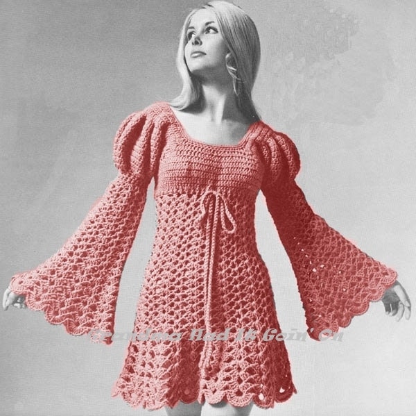 Crochet Pattern Vintage Ladies Juliet ...