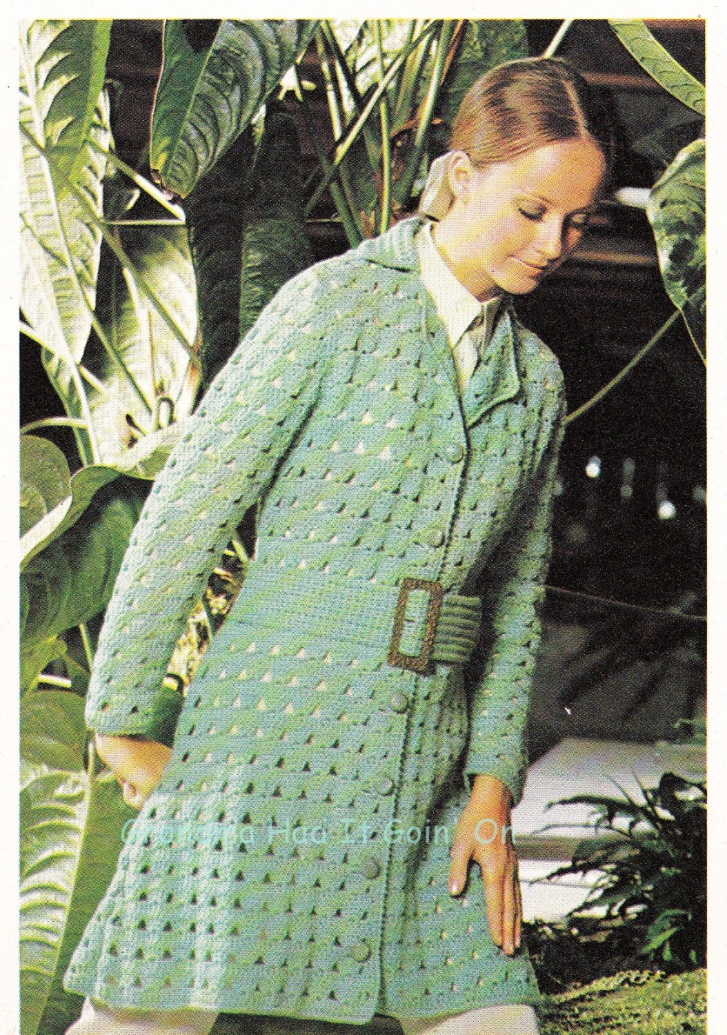 Vintage Crochet Pattern Car Coat Pattern PDF Instant Etsy