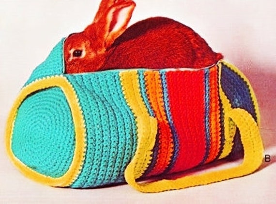 crochet duffle bag