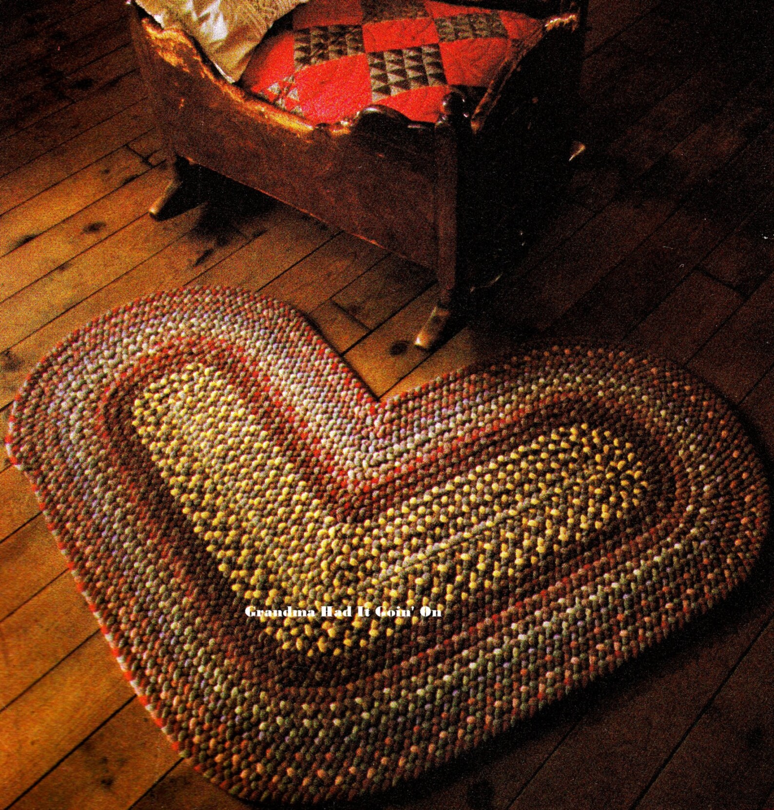 Braided Heart Rug Pattern Kitchen Floor Mat Braided Craft Etsy