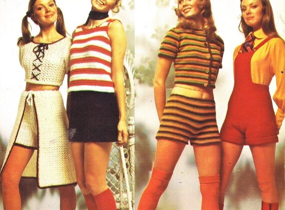 Vintage hippie Pants Hot Pants Shorts 