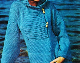 KNITTING PATTERN Vintage Anorak Toggle 
