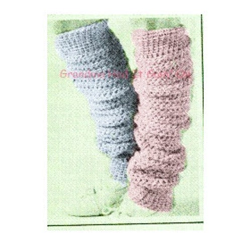 Leg Warmers Crochet Pattern Vintage Leggings Long Socks Etsy
