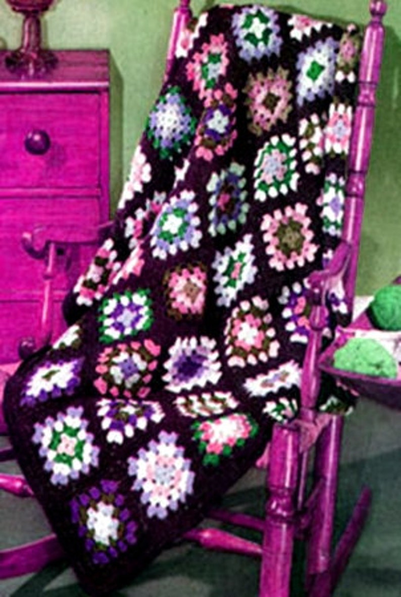 Vintage Crochet Pattern PDF Instant Download Afghan Etsy