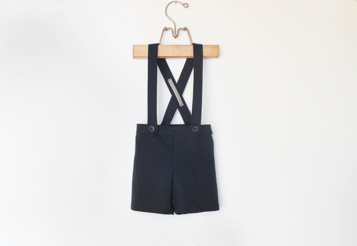 Vintage Style Toddler Boys Suspender Shorts Little Boys Ring Etsy