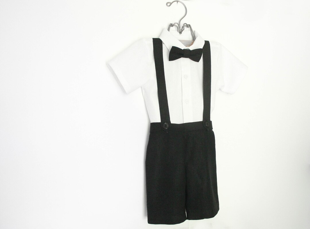 Vintage Style Toddler Boys Suspender Shorts Little Boys Ring Etsy