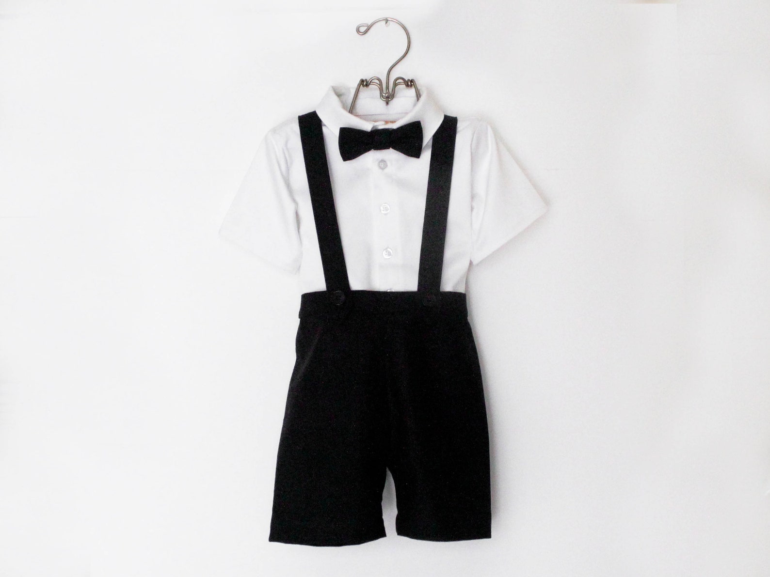 Vintage Style Toddler Boys Suspender Shorts Little Boys Ring Etsy