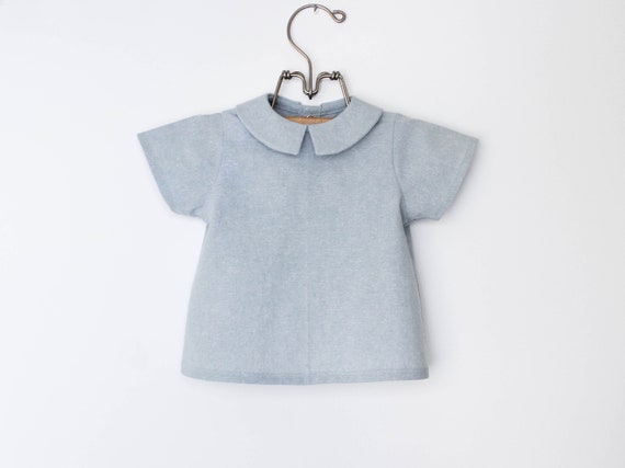 Little Boys Light Blue Peter Pan Collared Shirt Toddler Boys Vintage Shirt Baby Boys Linen Dress Shirt Wedding Easter Ring Bearer Baptism Etsy