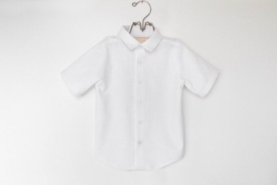 Little Boys White Oxford Shirt Toddler Boys Button Down Shirt Baby Boys Dress Shirt Wedding Easter Ring Bearer Baptism Collared Shirt Etsy
