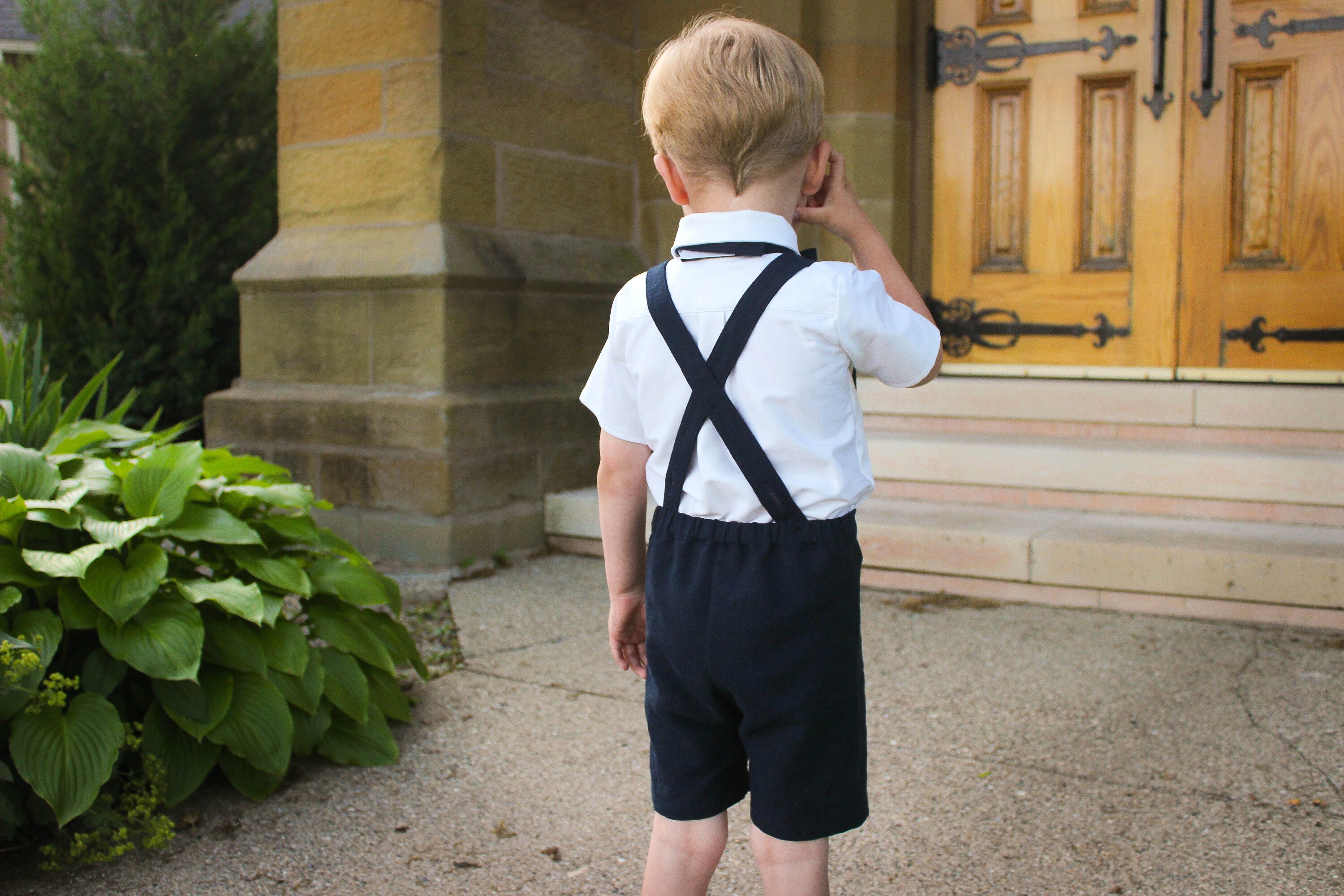 Vintage Style Toddler Boys Suspender Shorts Little Boys Ring Etsy