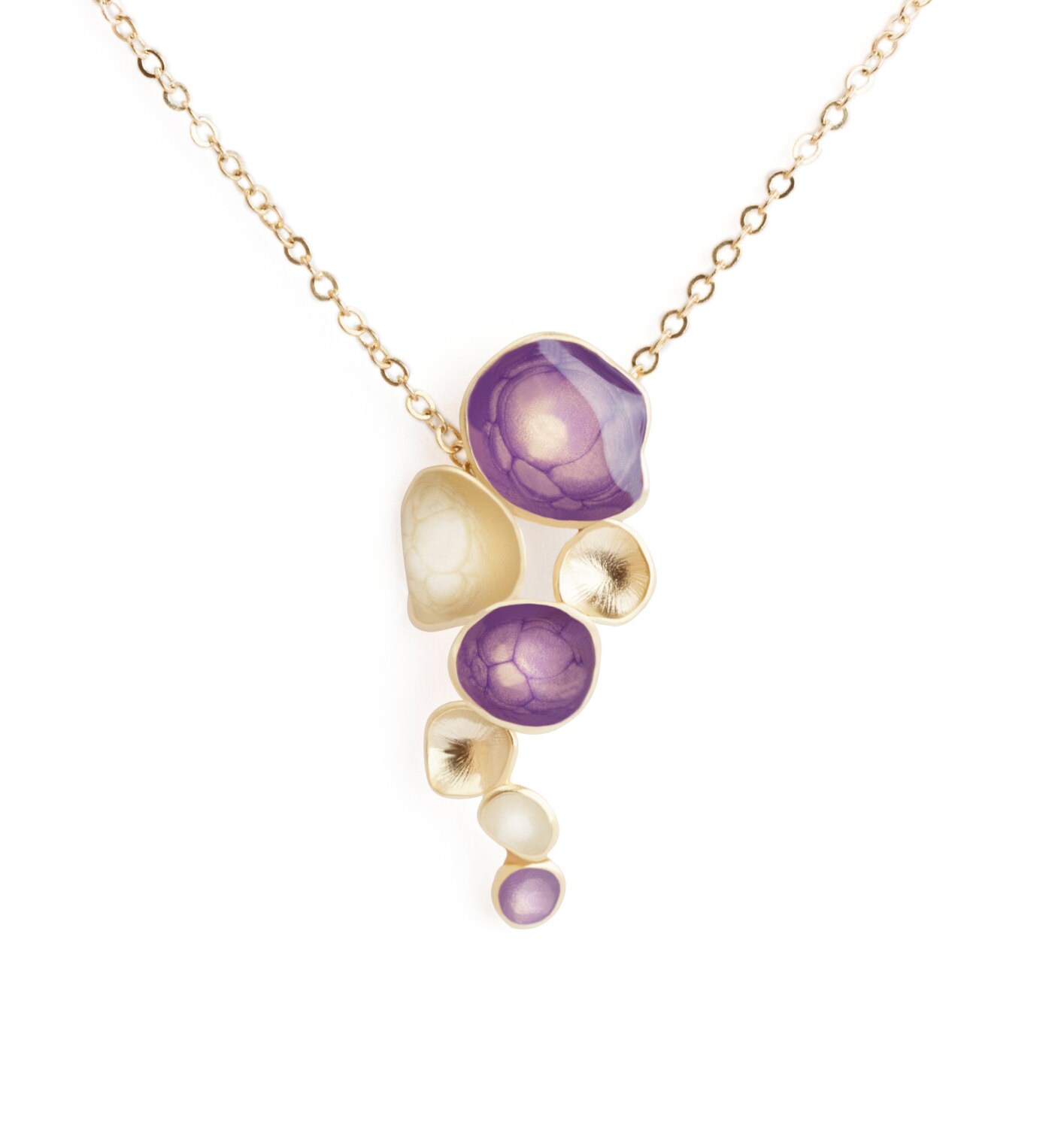 Giftlight Purple Pendantwhite Pearl 