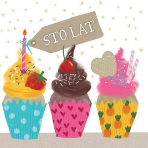 Polish Happy Birthday Card - Polski Kartka Urodzinowa