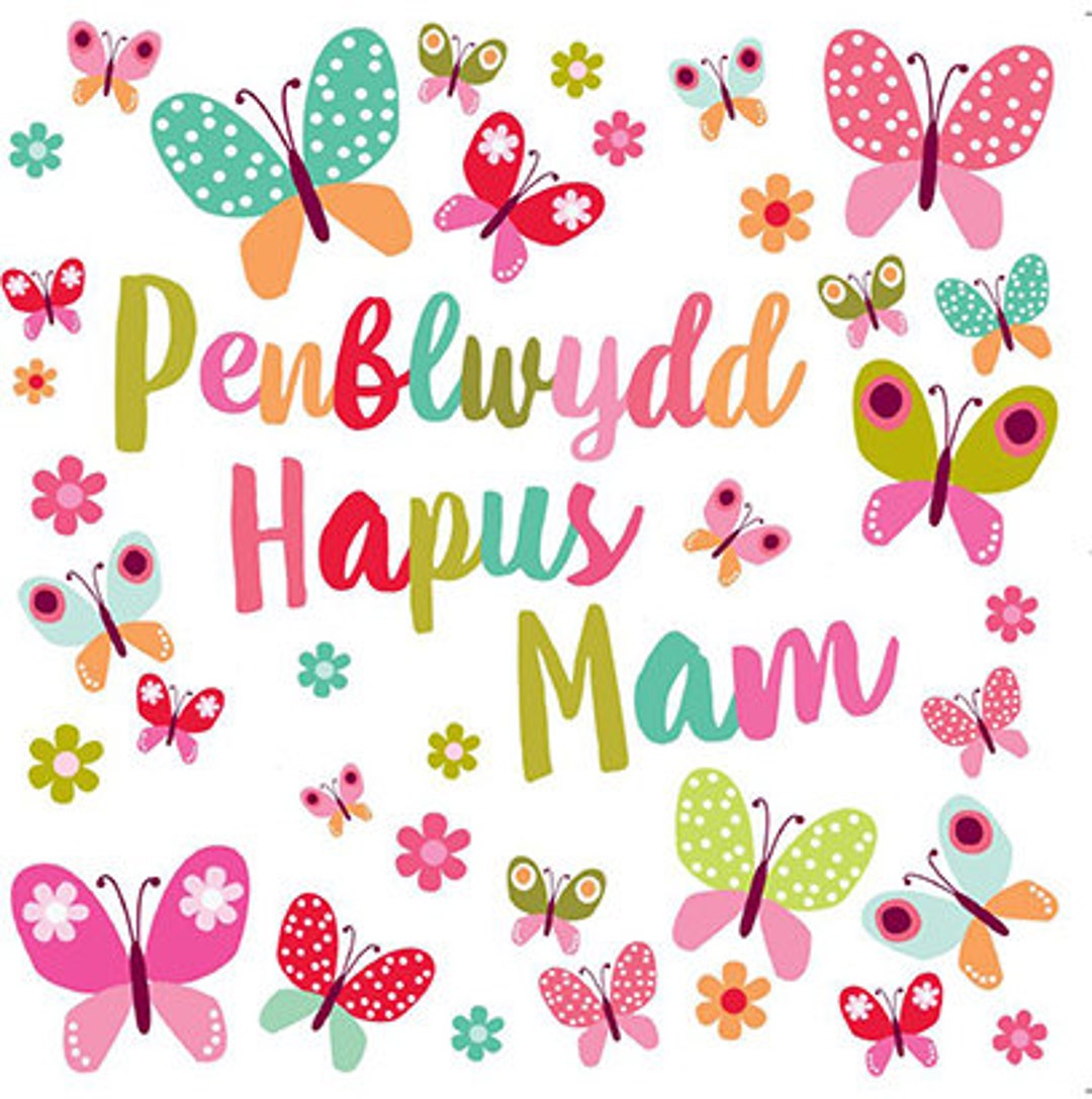 Penblwydd Hapus Mam - Etsy