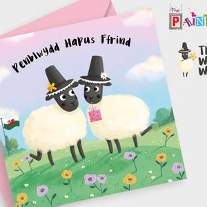 Penblwydd Hapus Ffrind - Happy Birthday Friend (welsh lady sheep)